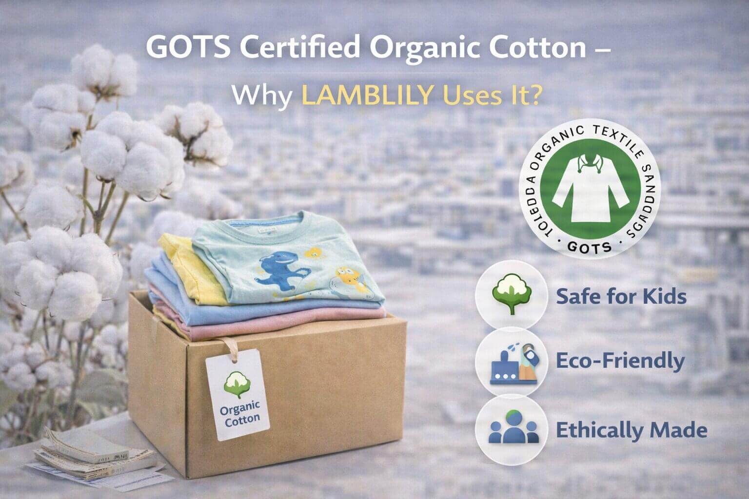 GOTS certified organic cotton kidswear by LAMBLILY