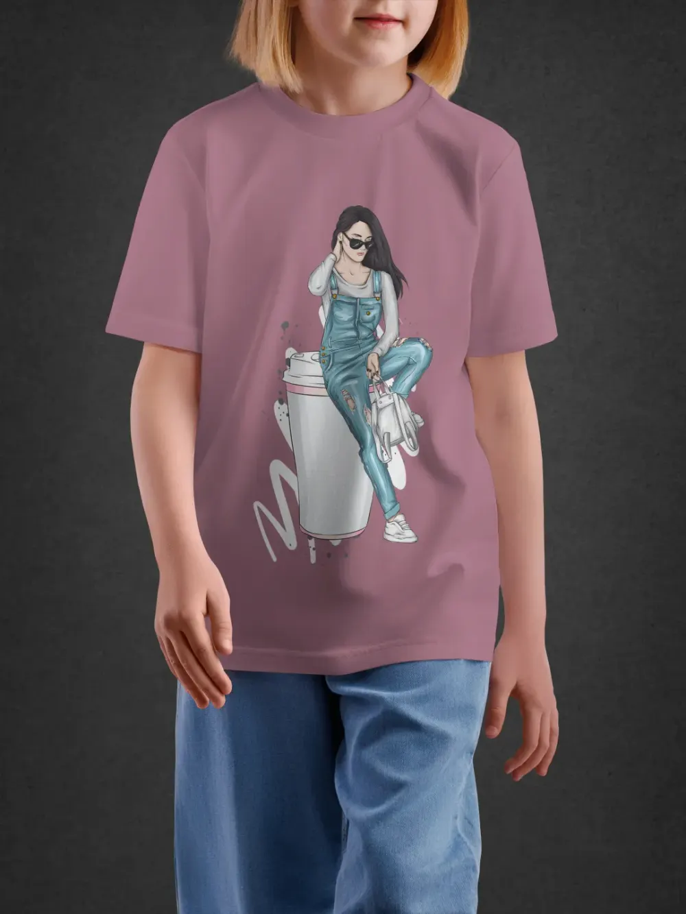 Tshirt for Girls Fashion Diva 11-16Y Trendy Tee in Pink