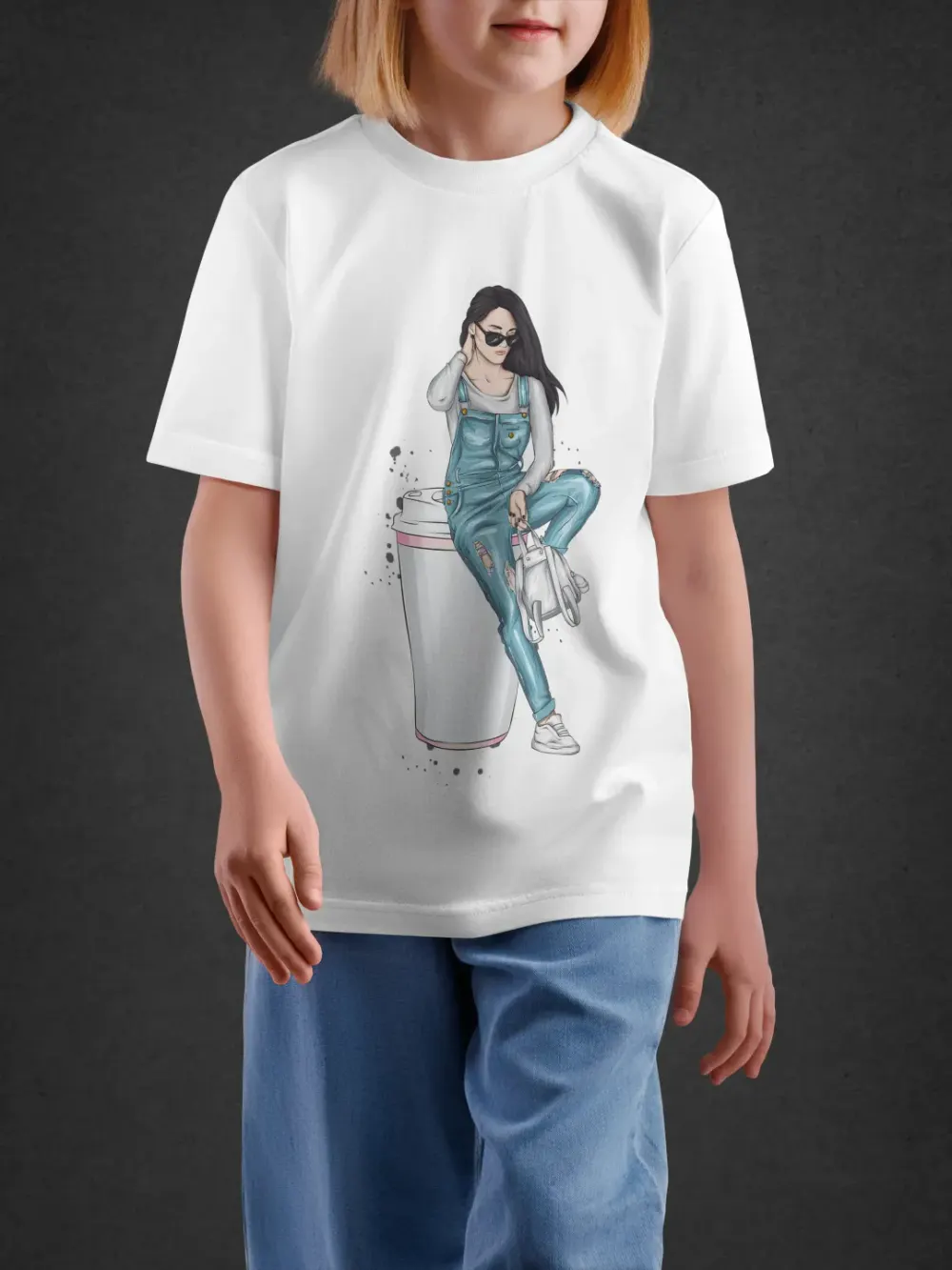 tshirt for girls, Tshirt for Girls Fashion Diva 11-16Y Trendy Tee by LAMBLILY
