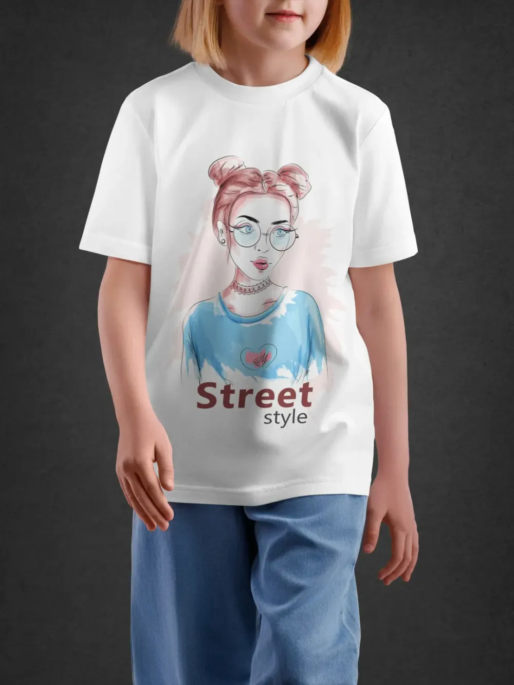tshirt for girls, Tshirt for Girls Street Style 11-16Y Trendy Tee by LAMBLILY
