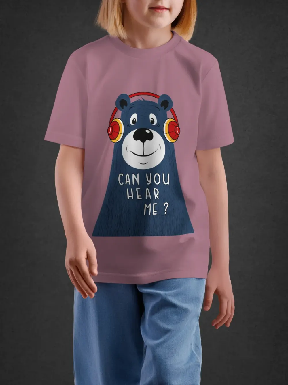 Tshirt for Kids Can You Hear Me 2-6Y Delight Tee in Pink