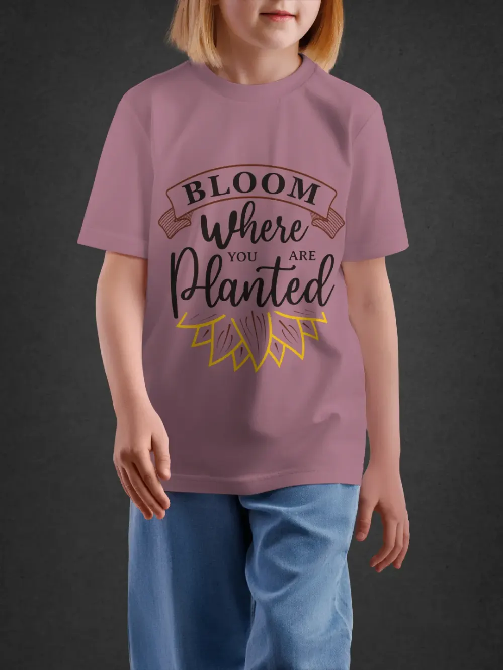 Tshirt for Girls Bloom 11Y-XL Inspiring Tee in Pink