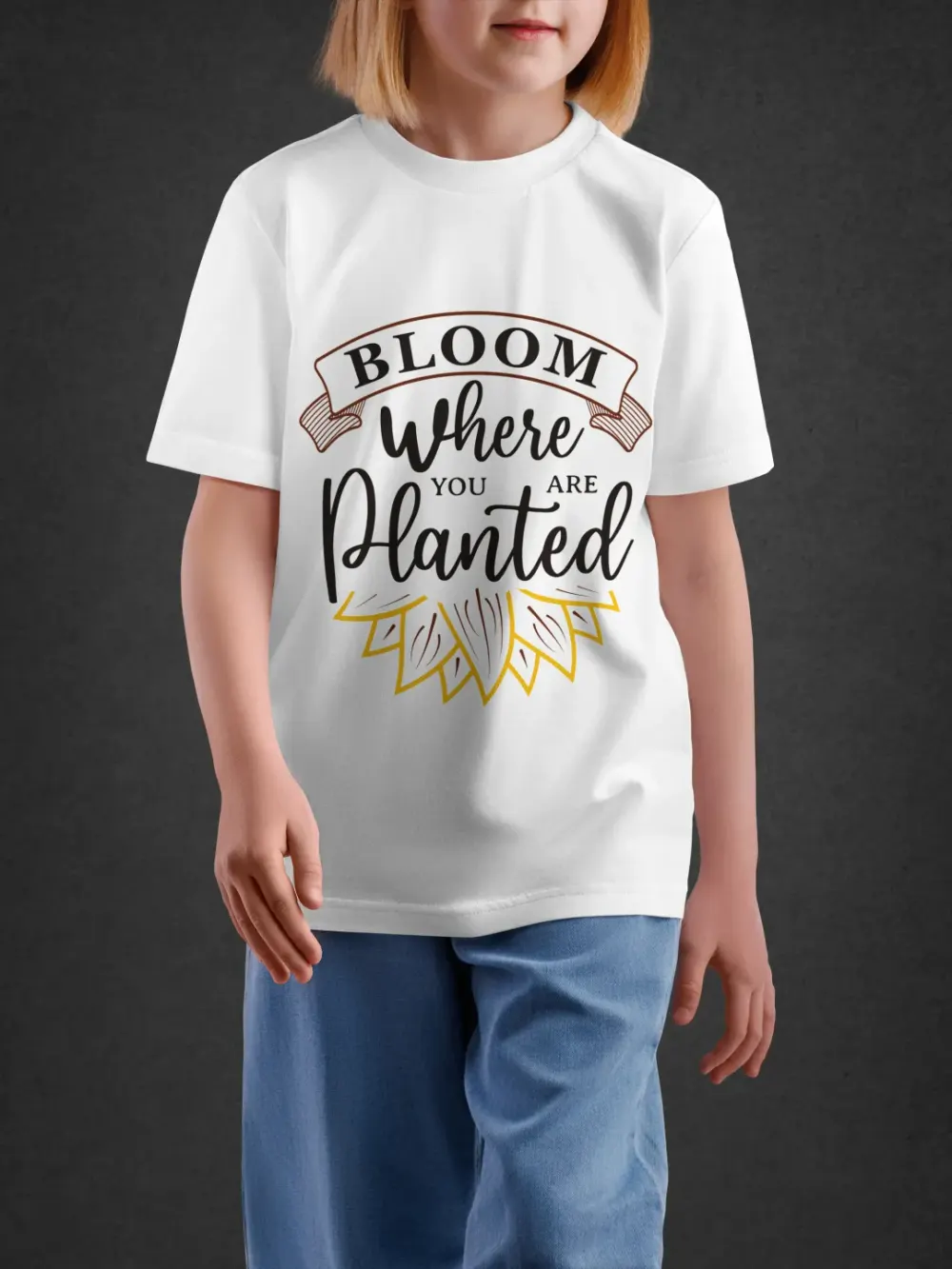 tshirt for girls, Tshirt for Girls Bloom 11Y-XL Inspiring Tee by LAMBLILY