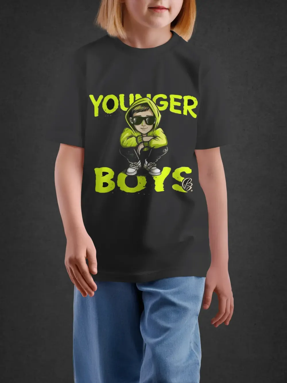 Tshirt for Boys Younger Boys 11-16Y Dynamic Tee in Black