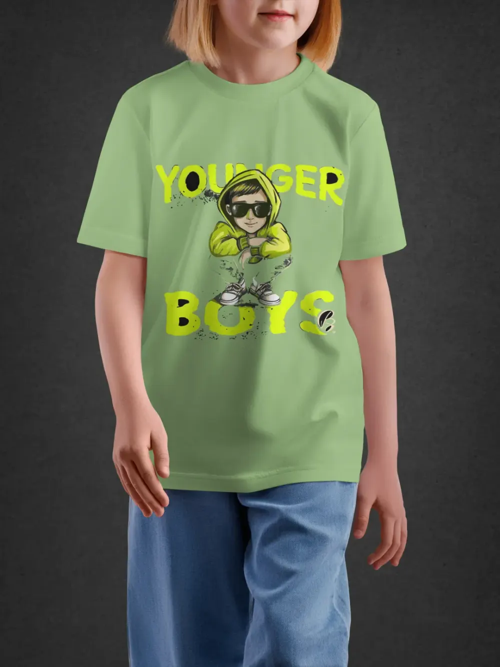 Tshirt for Boys Younger Boys 11-16Y Dynamic Tee in Green