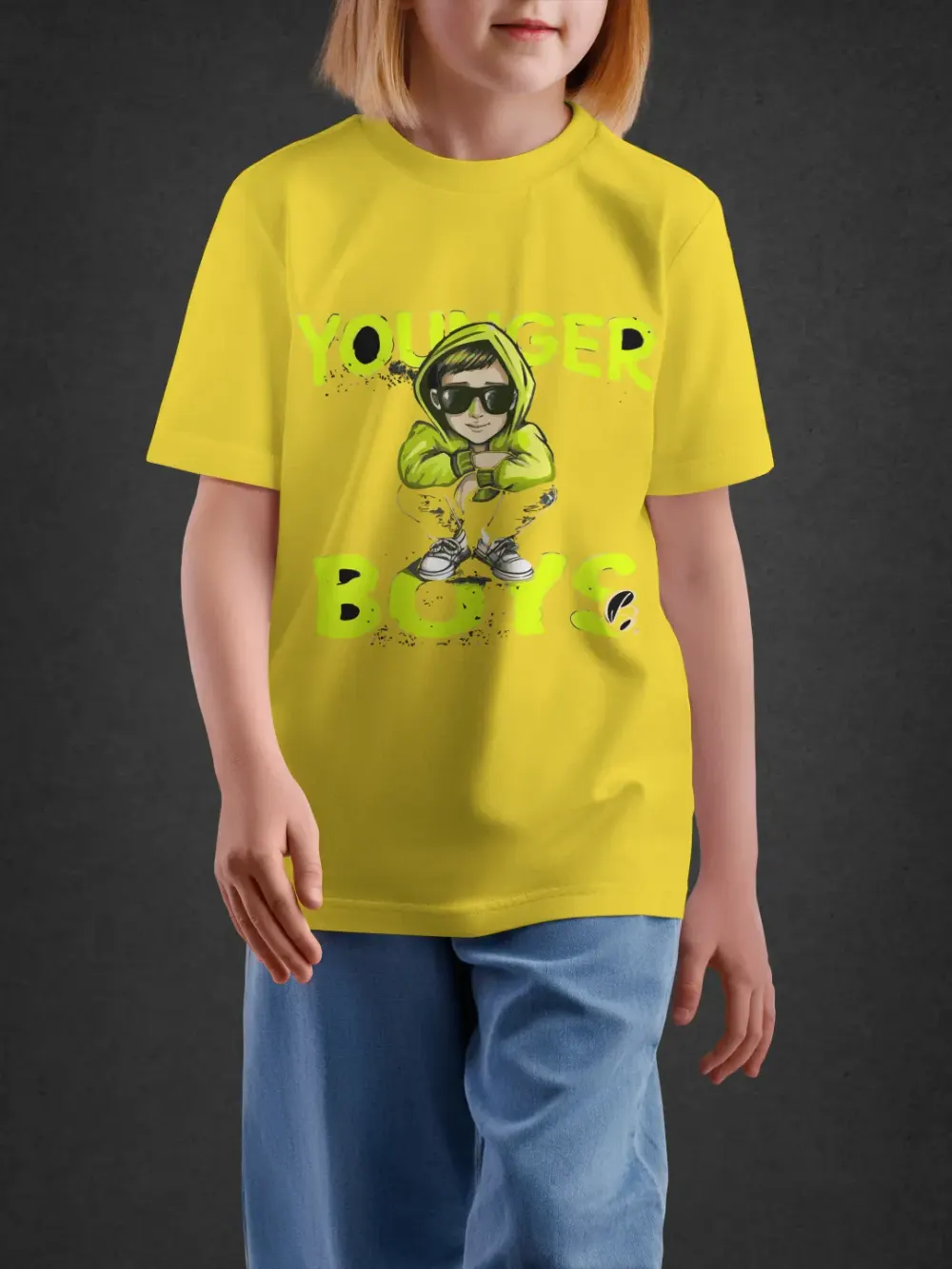 Tshirt for Boys Younger Boys 11-16Y Dynamic Tee in Yellow