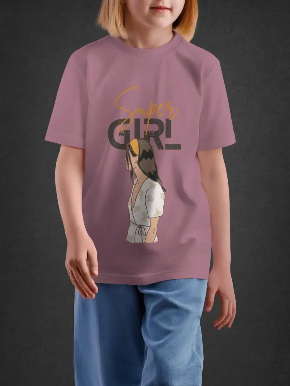 Tshirt for Girls Super Girl 11-16Y Fabulous Tee in Pink