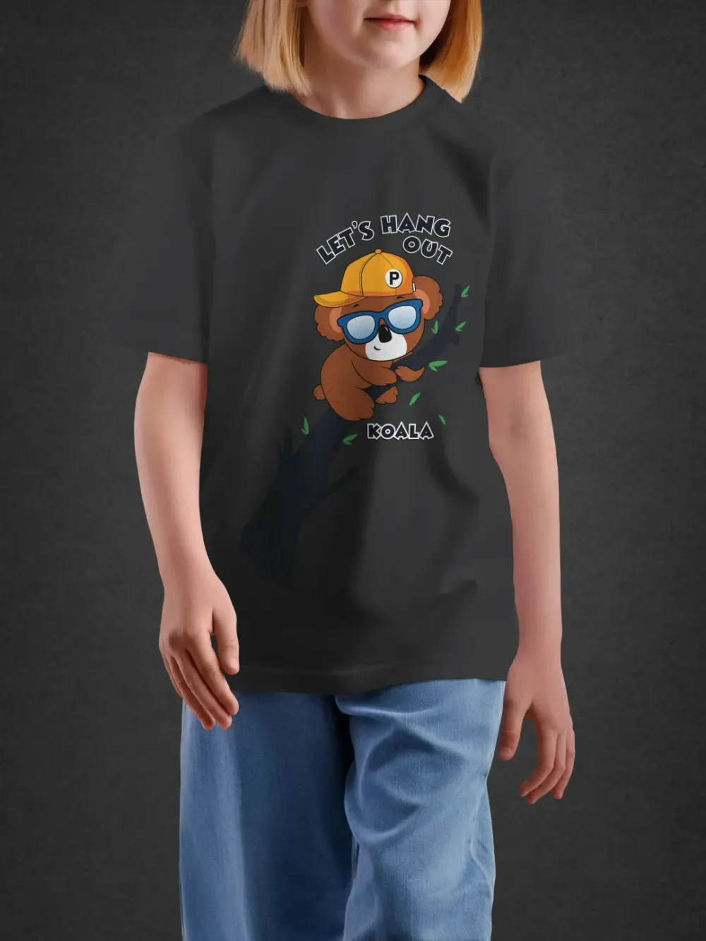 Tshirt for Kids Hang Out Koala 2-6Y Delight Tee in Black
