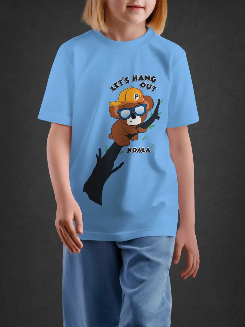 Tshirt for Kids Hang Out Koala 2-6Y Delight Tee in Blue