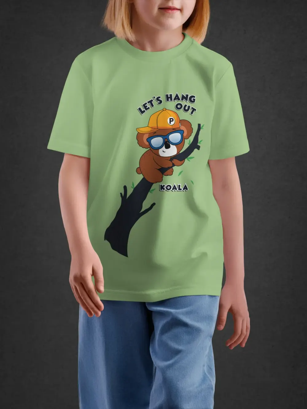 Tshirt for Kids Hang Out Koala 2-6Y Delight Tee in Green
