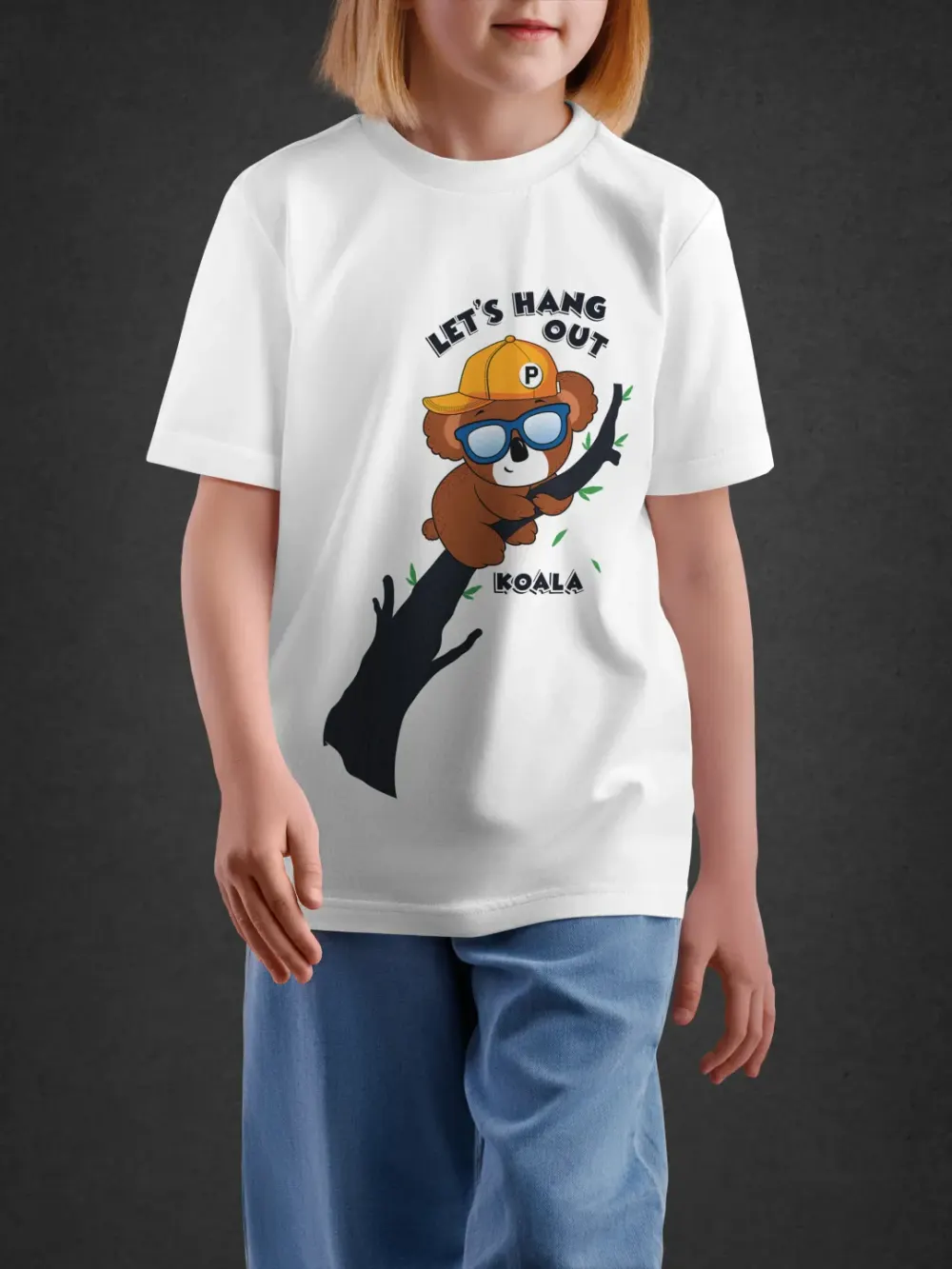 tshirt for kids, Tshirt for Kids Hang Out Koala 2-6Y Delight Tee by LAMBLILY