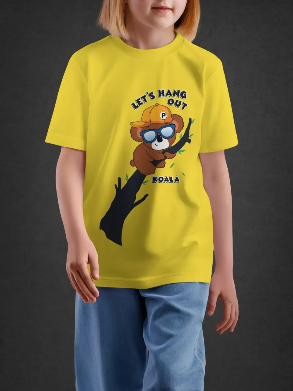 Tshirt for Kids Hang Out Koala 2-6Y Delight Tee in Yellow