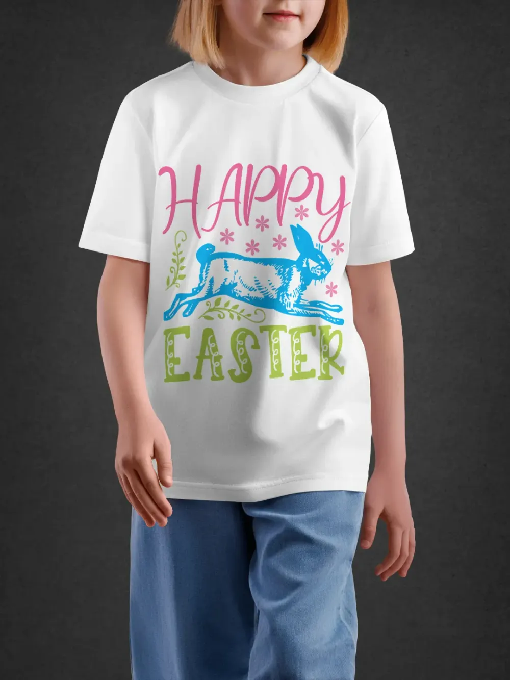tshirt for kids, Tshirt for Kids Happy Easter 2-6Y Delight Tee by LAMBLILY