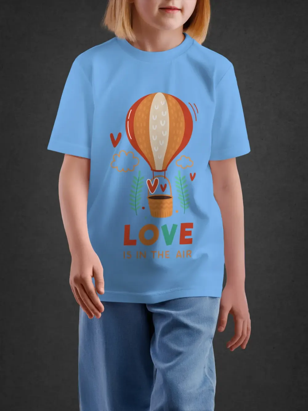 Tshirt for Kids Love In Air 2-6Y Delight Tee in Blue