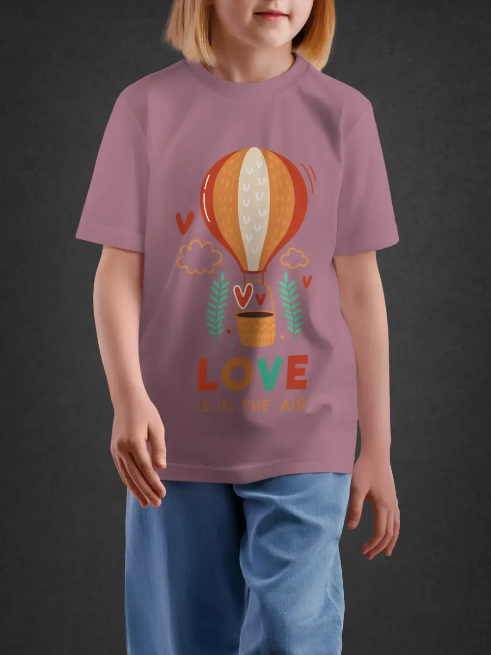 Tshirt for Kids Love In Air 2-6Y Delight Tee in Pink