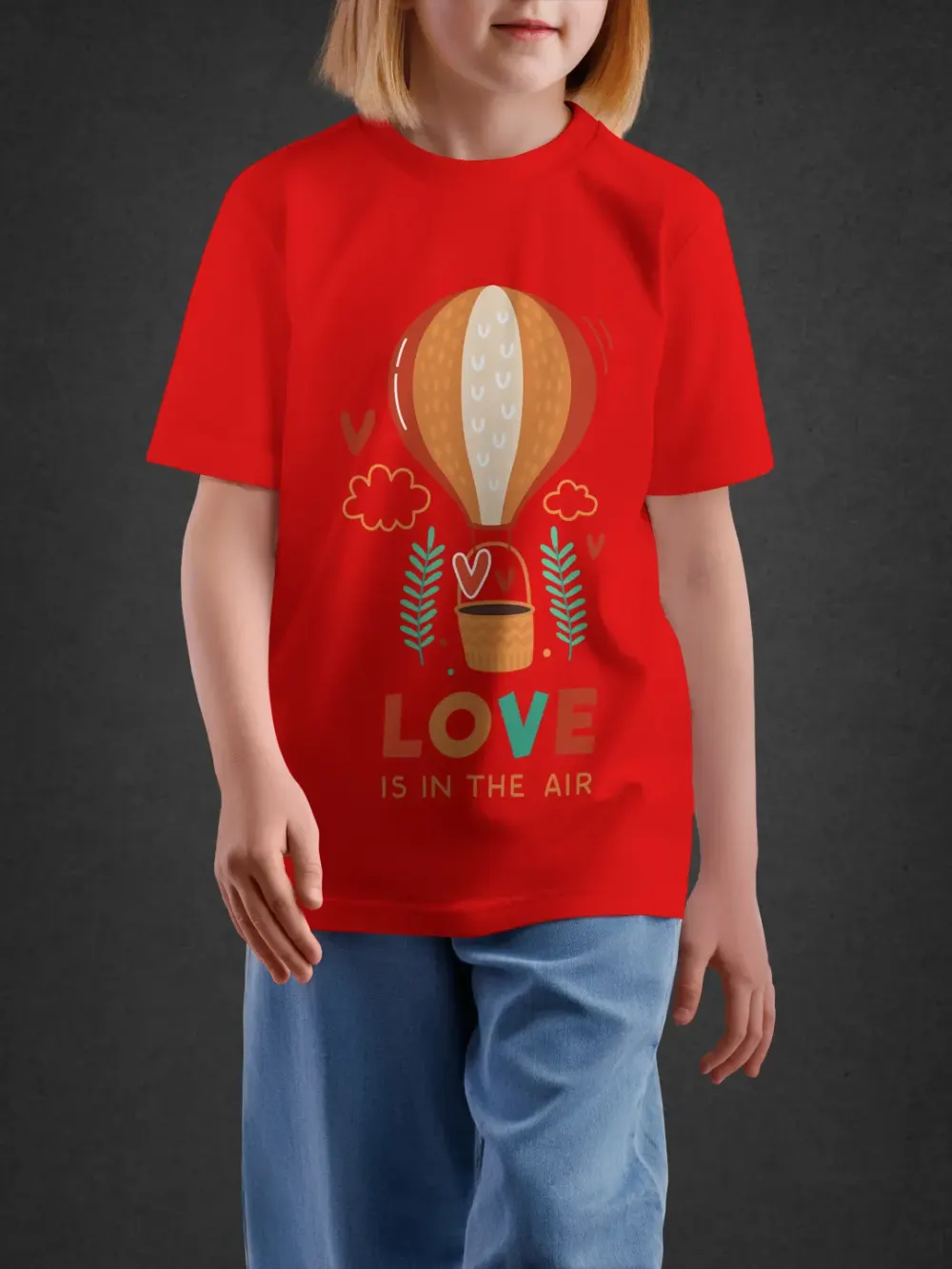 Tshirt for Kids Love In Air 2-6Y Delight Tee in Red