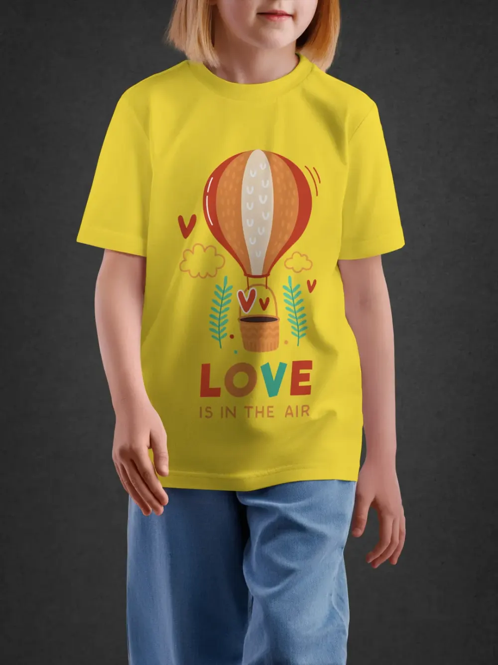 Tshirt for Kids Love In Air 2-6Y Delight Tee in Yellow