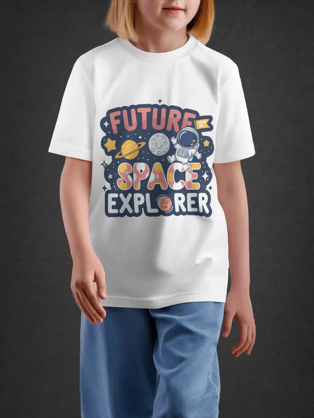 tshirt for kids, Tshirt for Kids Space Explorer 7-12Y Amazing Tee by LAMBLILY