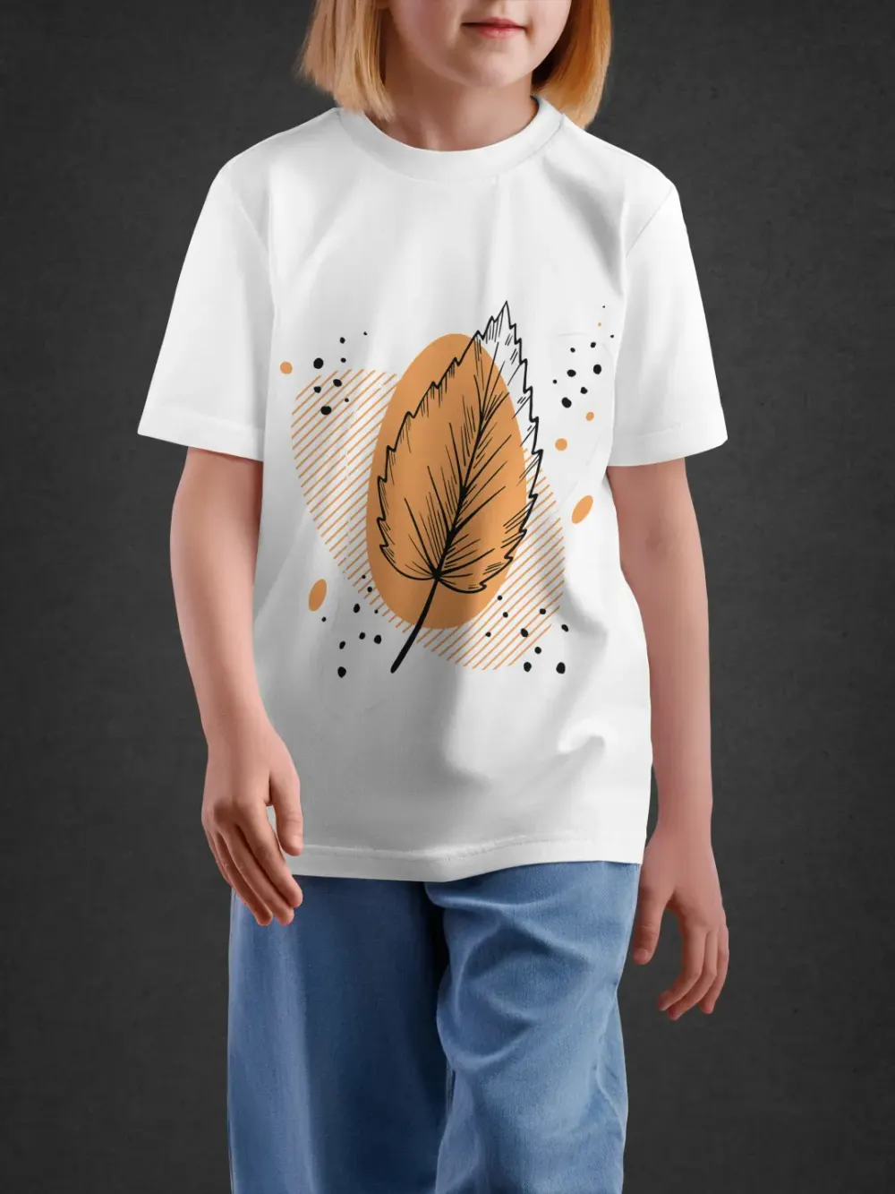 tshirt for kids, Tshirt for Kids Autumn Leaf 7-12Y Amazing Tee by LAMBLILY