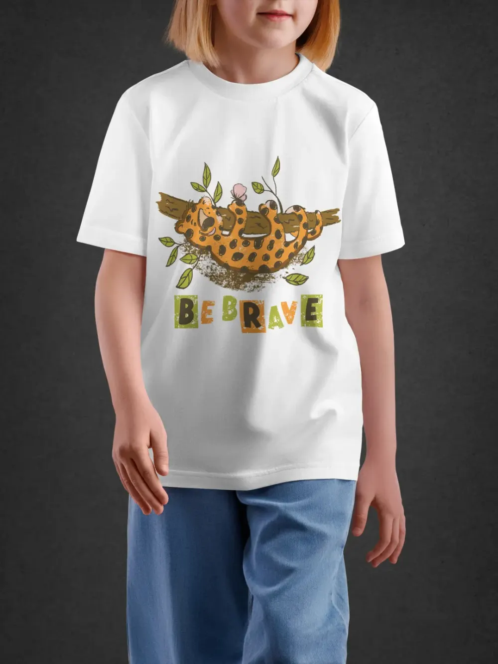 tshirt for kids, Tshirt for Kids Little Leopard 2-6Y Amazing Tee by LAMBLILY