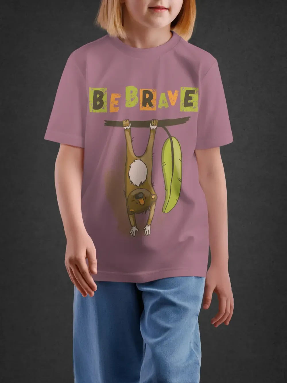 Tshirt for Kids Be Brave 2-6Y Amazing Tee in Pink