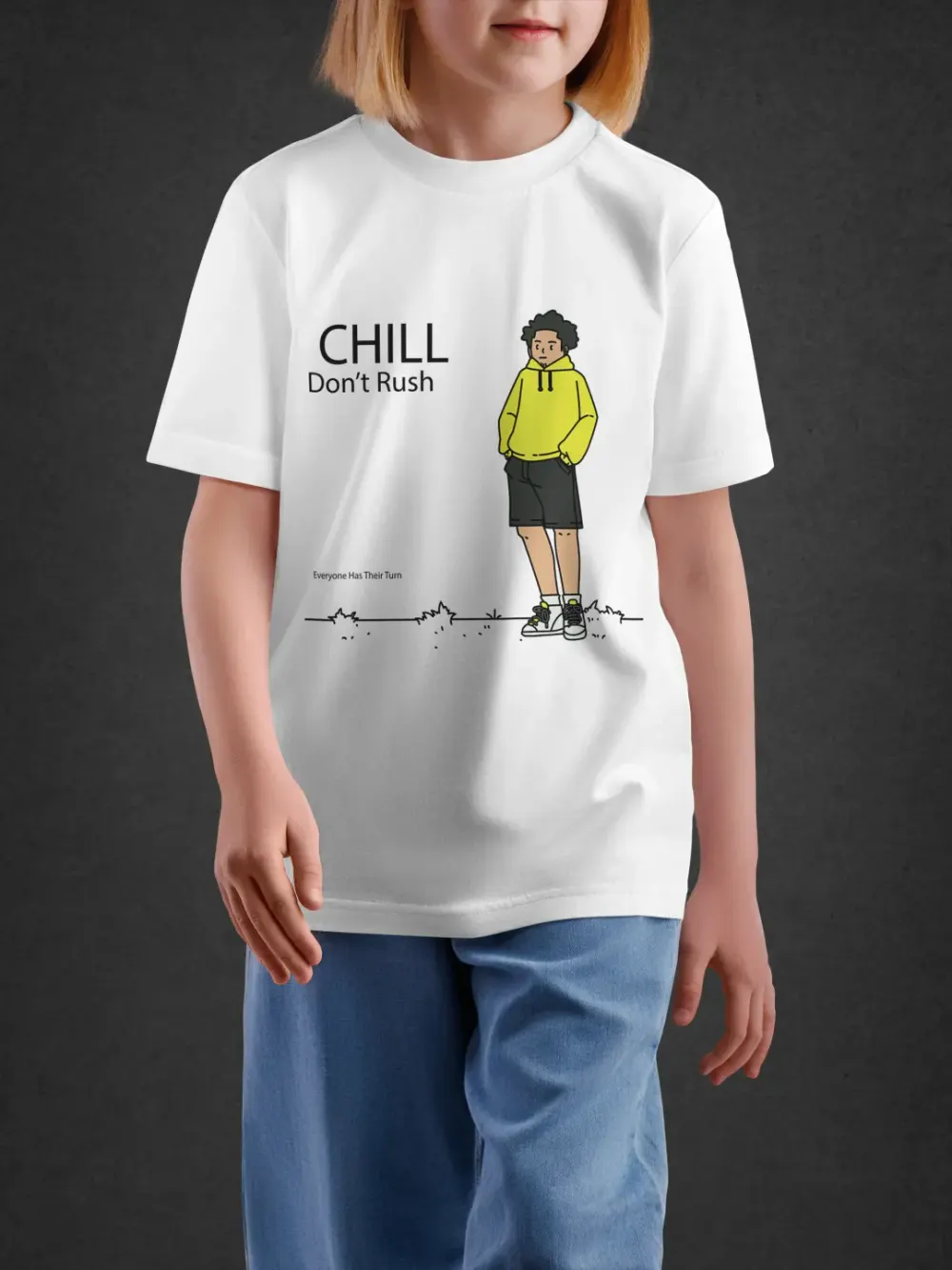 tshirt for kids, Tshirt for Kids Chill Dont Rush 11-16Y Cool Tee by LAMBLILY