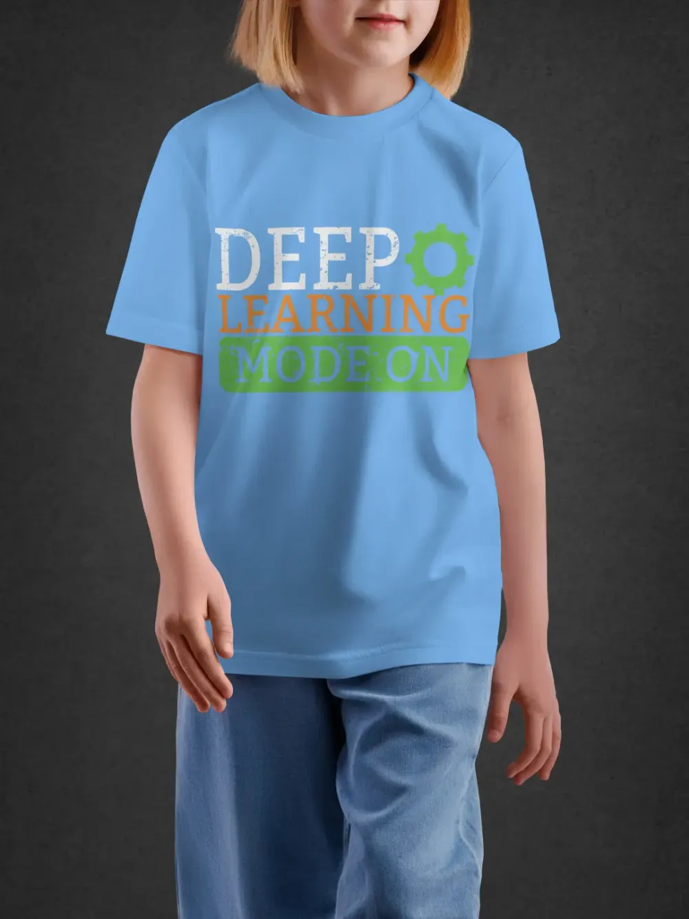Tshirt for Kids Deep Learning 11-16Y Smart Tee in Blue