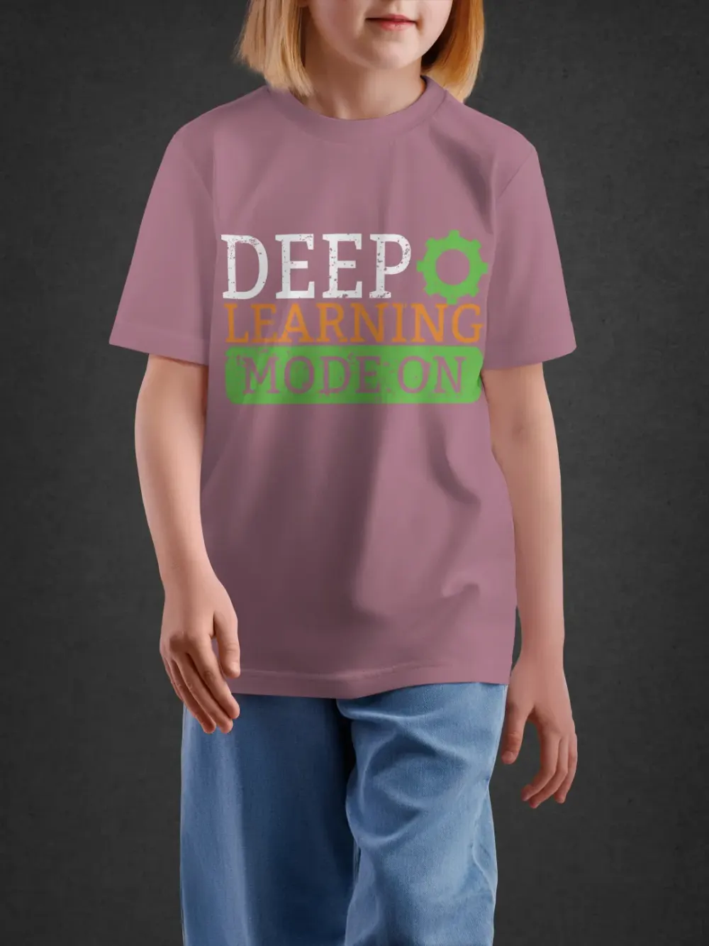 Tshirt for Kids Deep Learning 11-16Y Smart Tee in Pink
