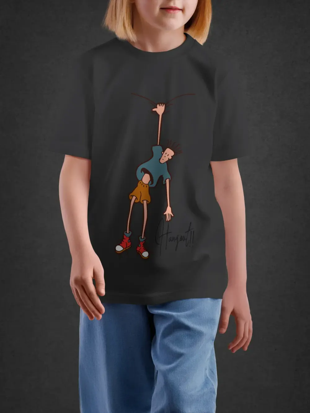 Tshirt for Kids Hangout 2-6Y Delight Tee in Black