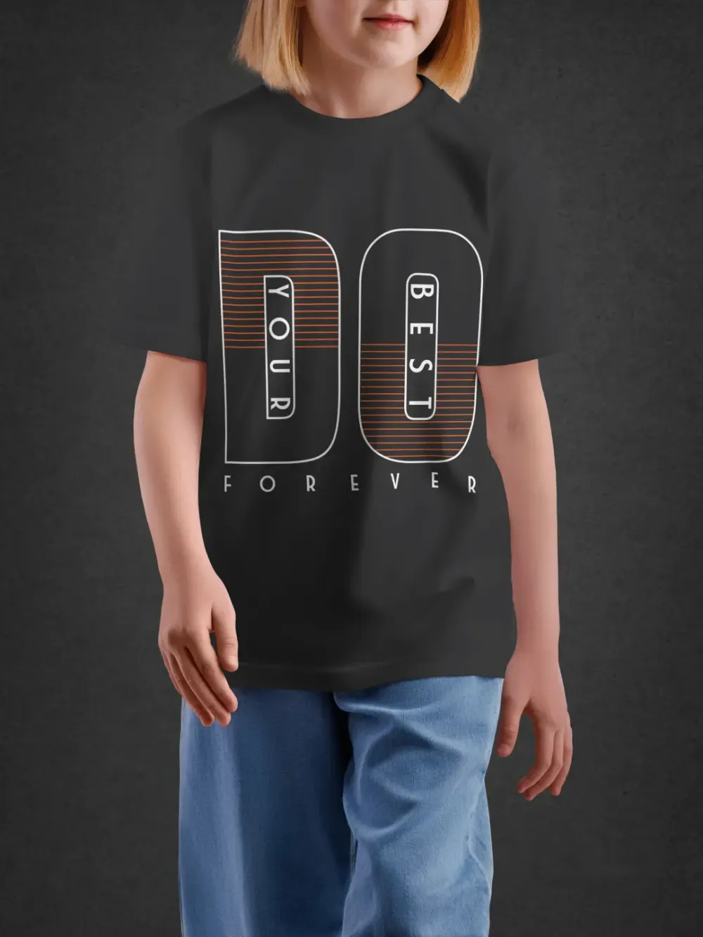 Tshirt for Kids Do Forever 11-16Y Bold Tee in Black