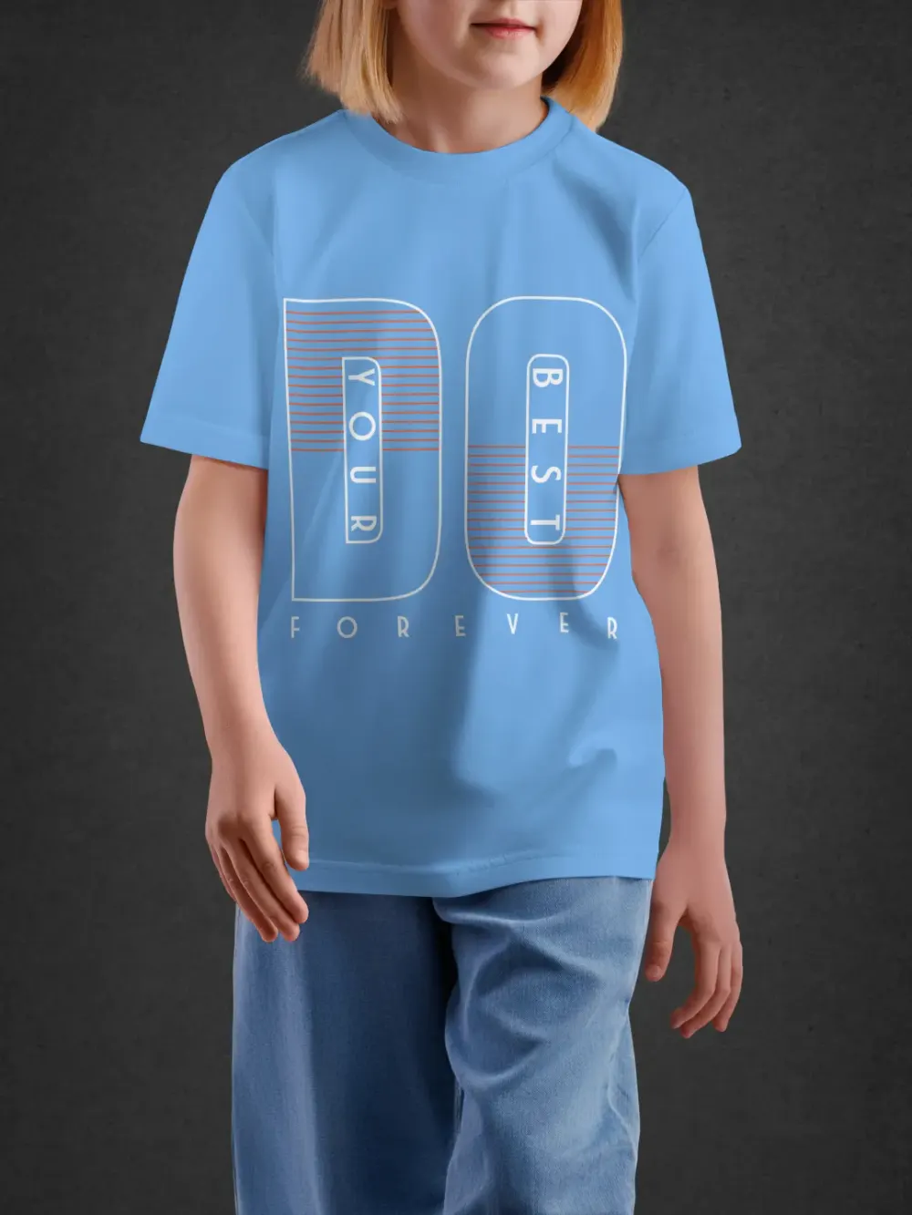 Tshirt for Kids Do Forever 11-16Y Bold Tee in Blue