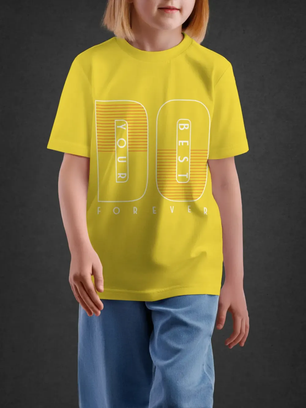Tshirt for Kids Do Forever 11-16Y Bold Tee in Yellow