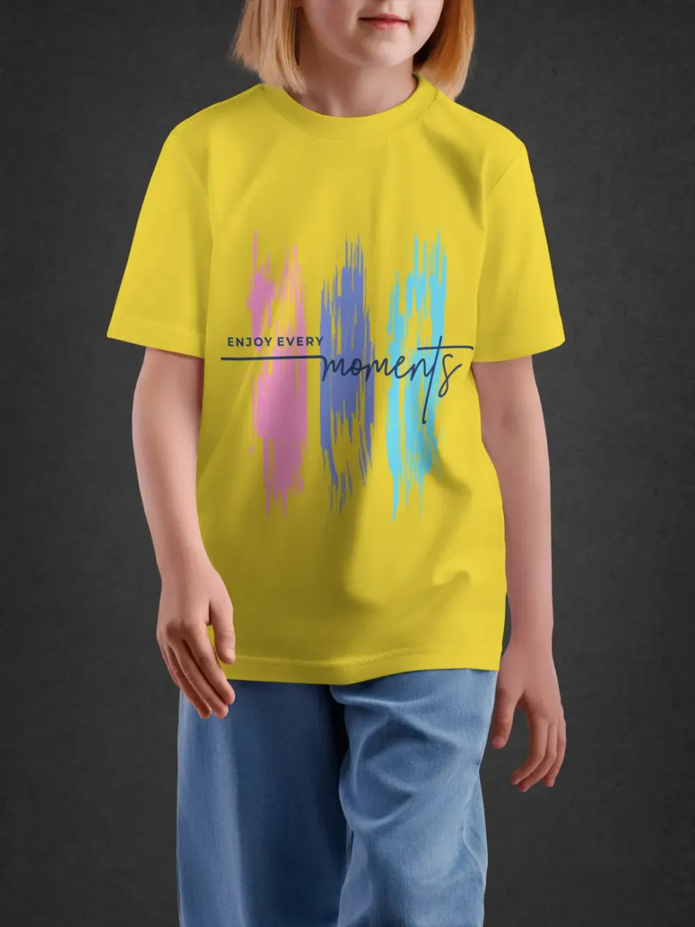 Tshirt for Kids Moments 7-12Y Inspiring Tee in Yellow