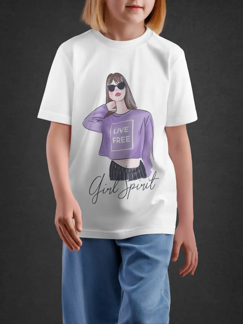 tshirt for girls, Tshirt for Girls Girl Power 11-16Y Inspiring Tee by LAMBLILY