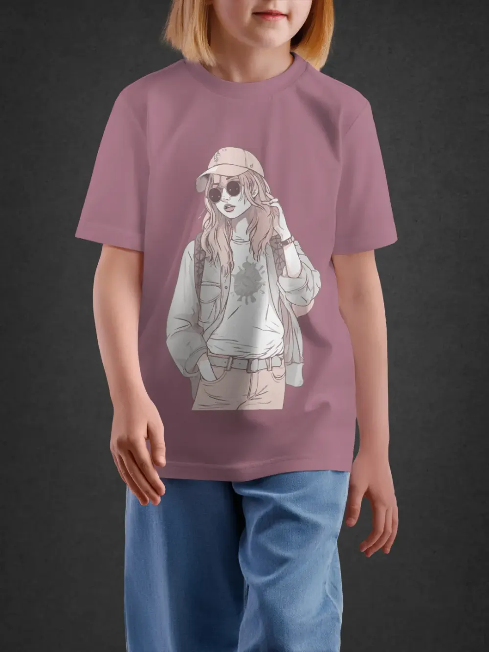 Tshirt for Girls Trendy Girl 11-16Y Stylish Tee in Pink