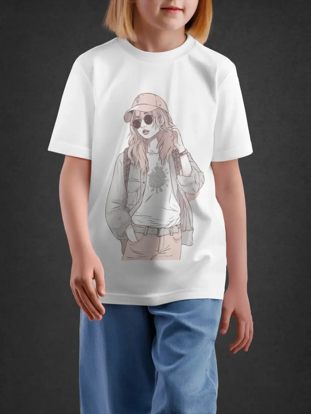 tshirt for girls, Tshirt for Girls Trendy Girl 11-16Y Stylish Tee by LAMBLILY