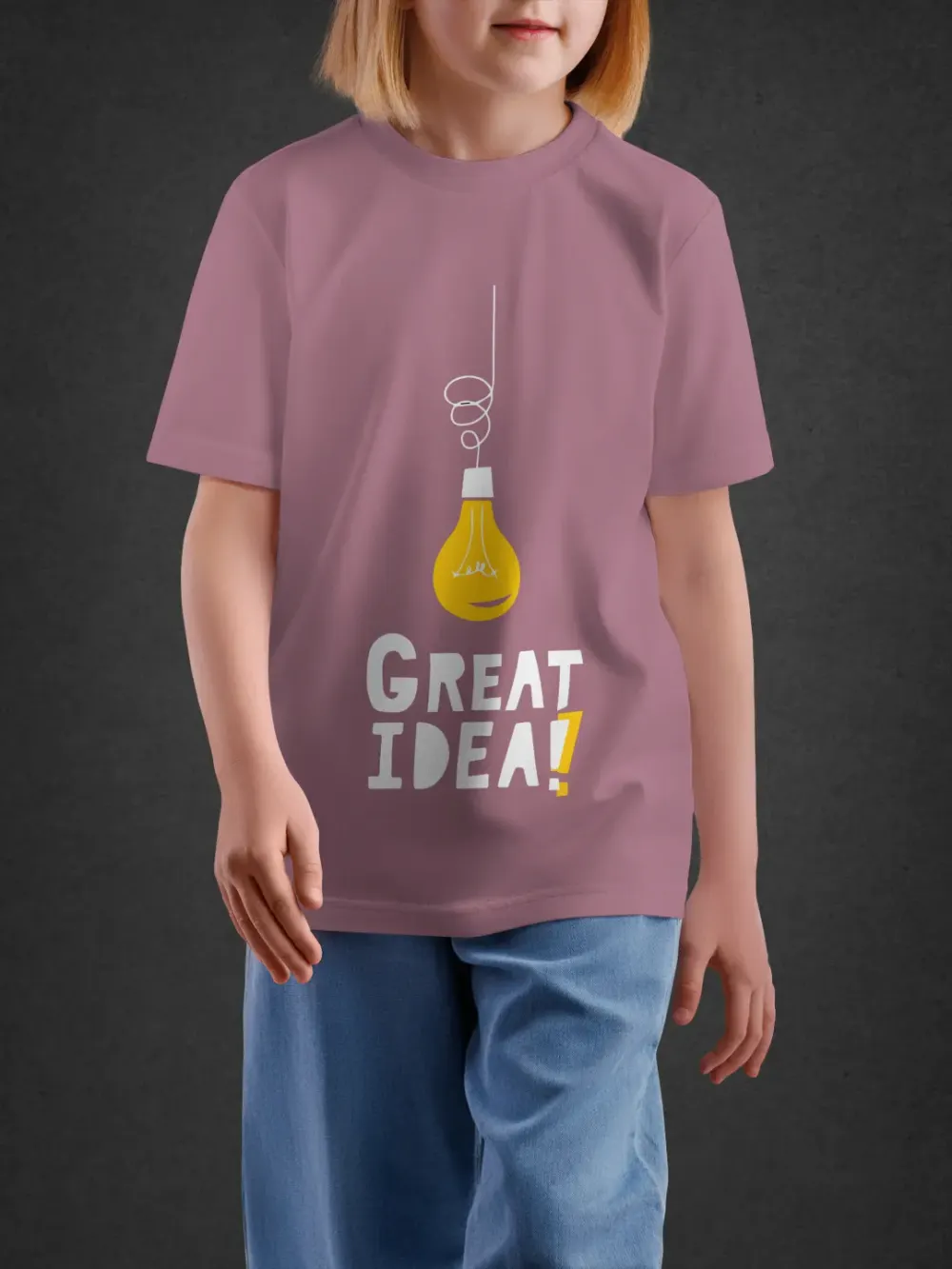 Tshirt for Kids Great Idea 7-12Y Brilliant Tee in Pink