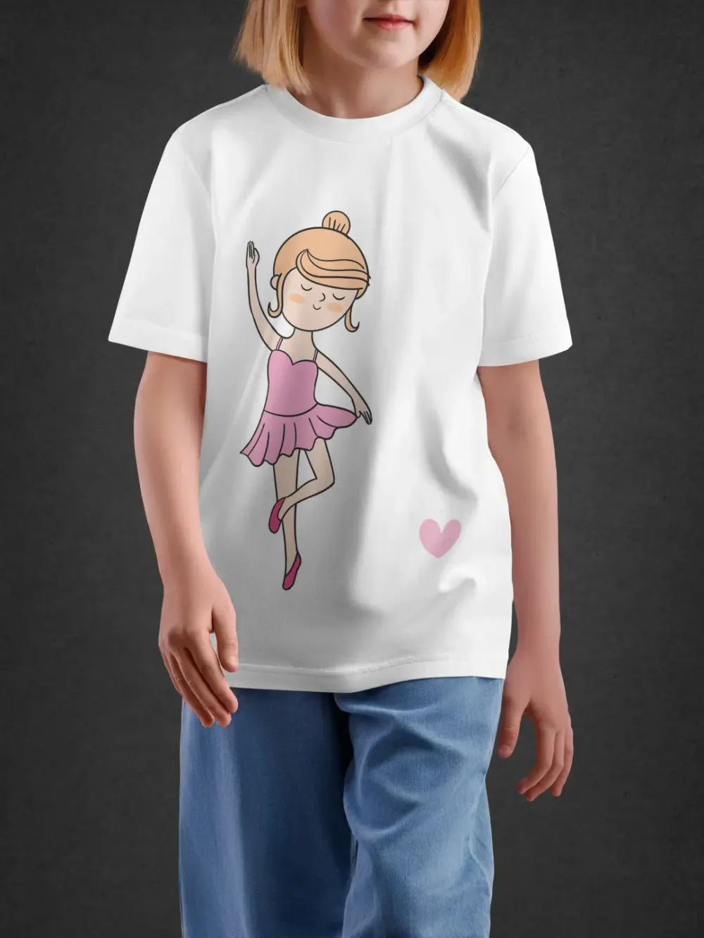 tshirt for girls, Tshirt for Girls Dance With Me 2-6Y Delight Tee by LAMBLILY