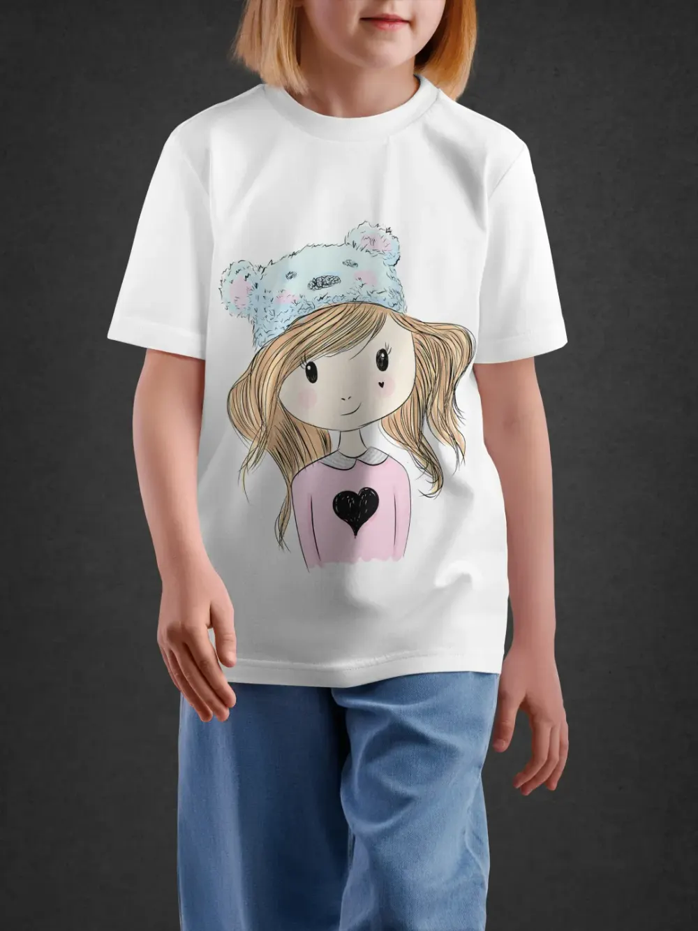 tshirt for girls, Tshirt for Girls Pretty Girl 6-12Y Delight Tee by LAMBLILY