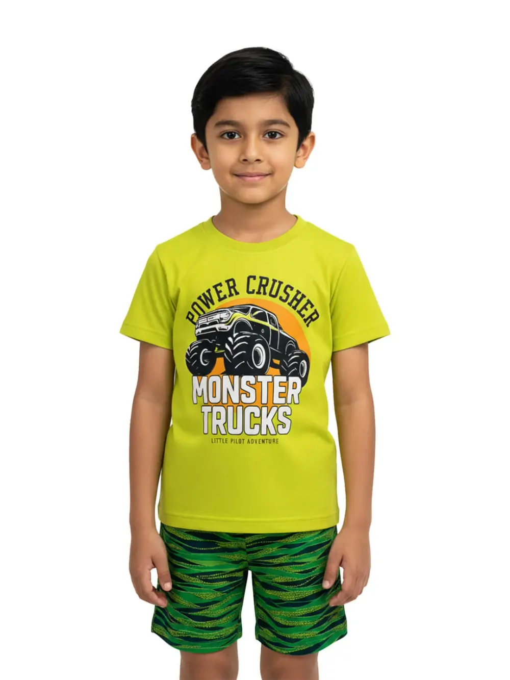 Dress sets for boys - Kids Dress Sets – Kids Clothes for Boys – Shorts for Boys | Trucks, fabric detail