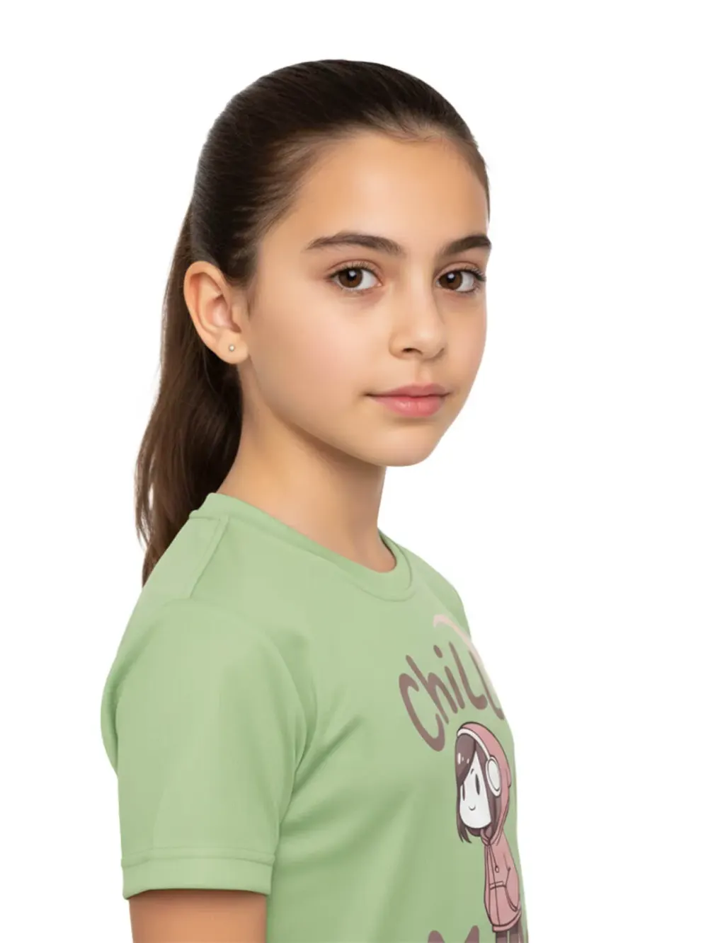 Tshirt for Kids Chill Mode 2-6Y Amazing Fun Tee, side view