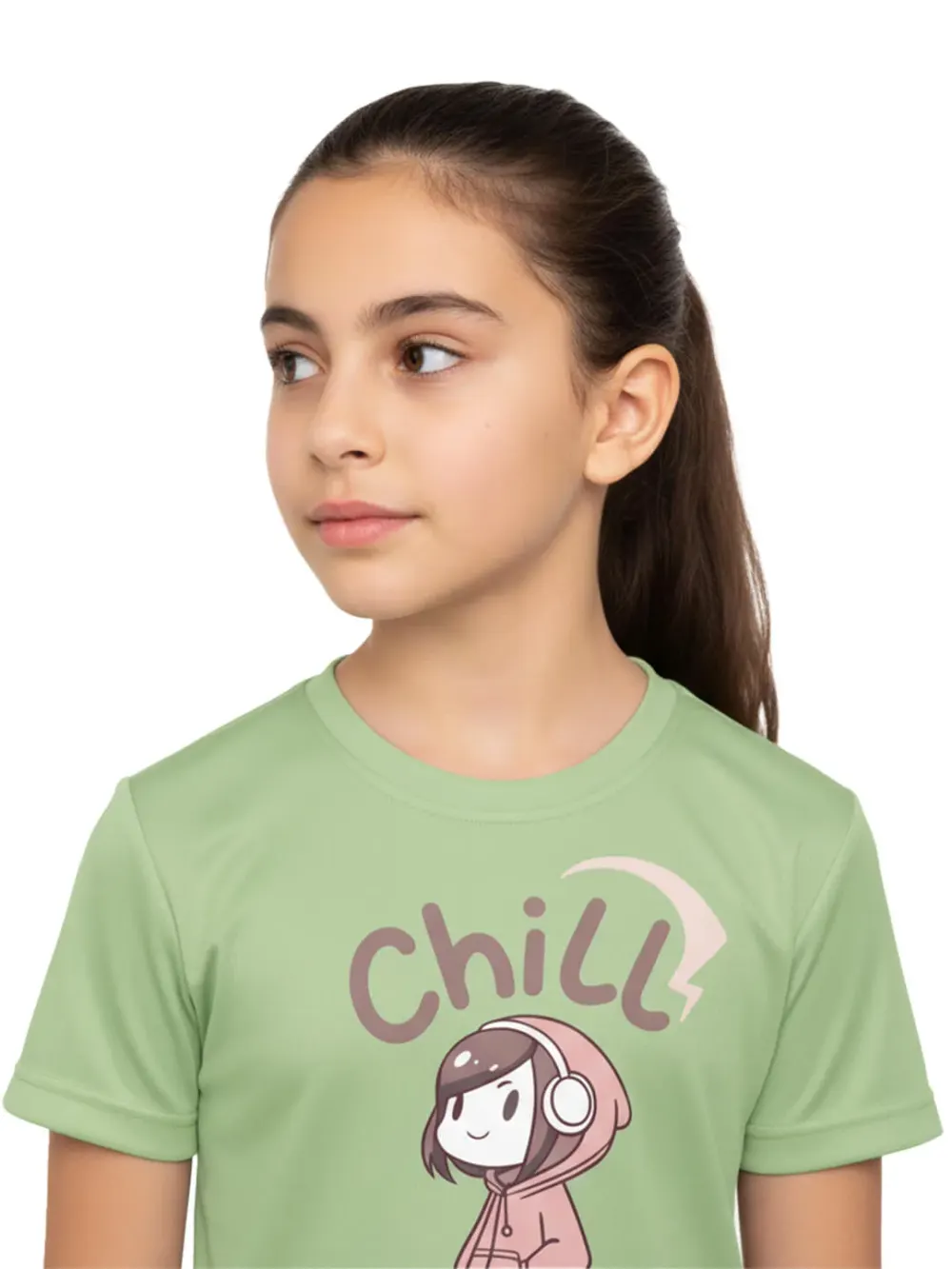 Tshirt for Kids Chill Mode 2-6Y Amazing Fun Tee, full outfit view