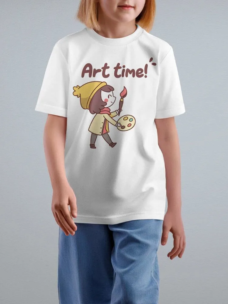Tshirt For Kids, Tshirt for Kids Art Time 2-6Y Amazing Fun Tee by LAMBLILY