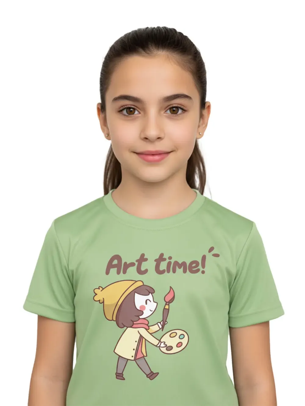 Tshirt for Kids Art Time 2-6Y Amazing Fun Tee, fabric detail