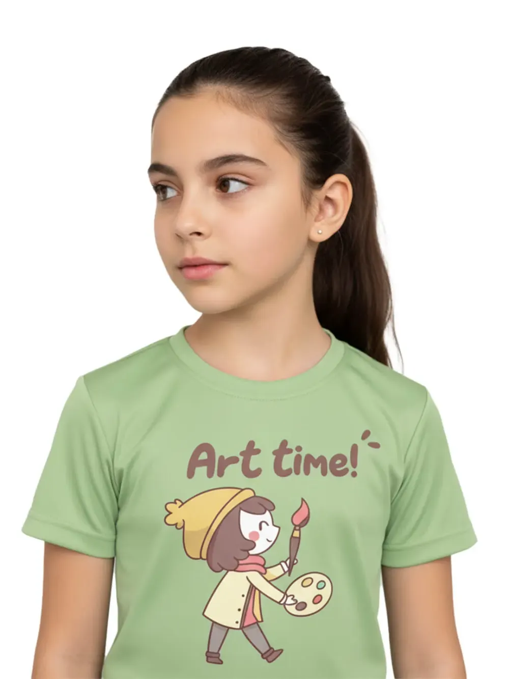 Tshirt for Kids Art Time 2-6Y Amazing Fun Tee, full outfit view