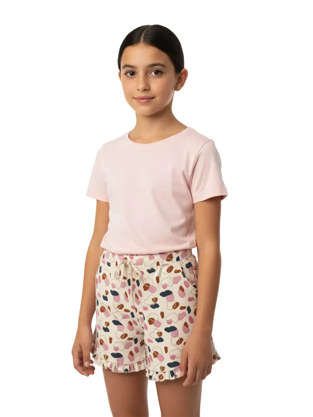 Shorts For Girls, Girls Printed Shorts Cute Fun 100% Cotton by LAMBLILY