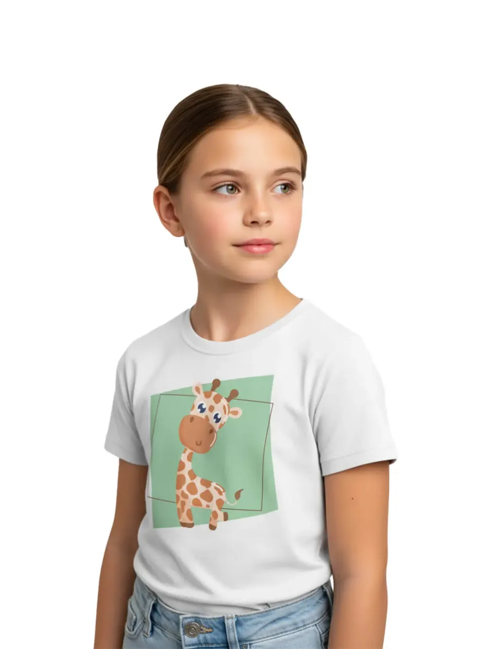 Tshirt for Kids Giraffe 2-6Y Amazing Fun Tee, fabric detail