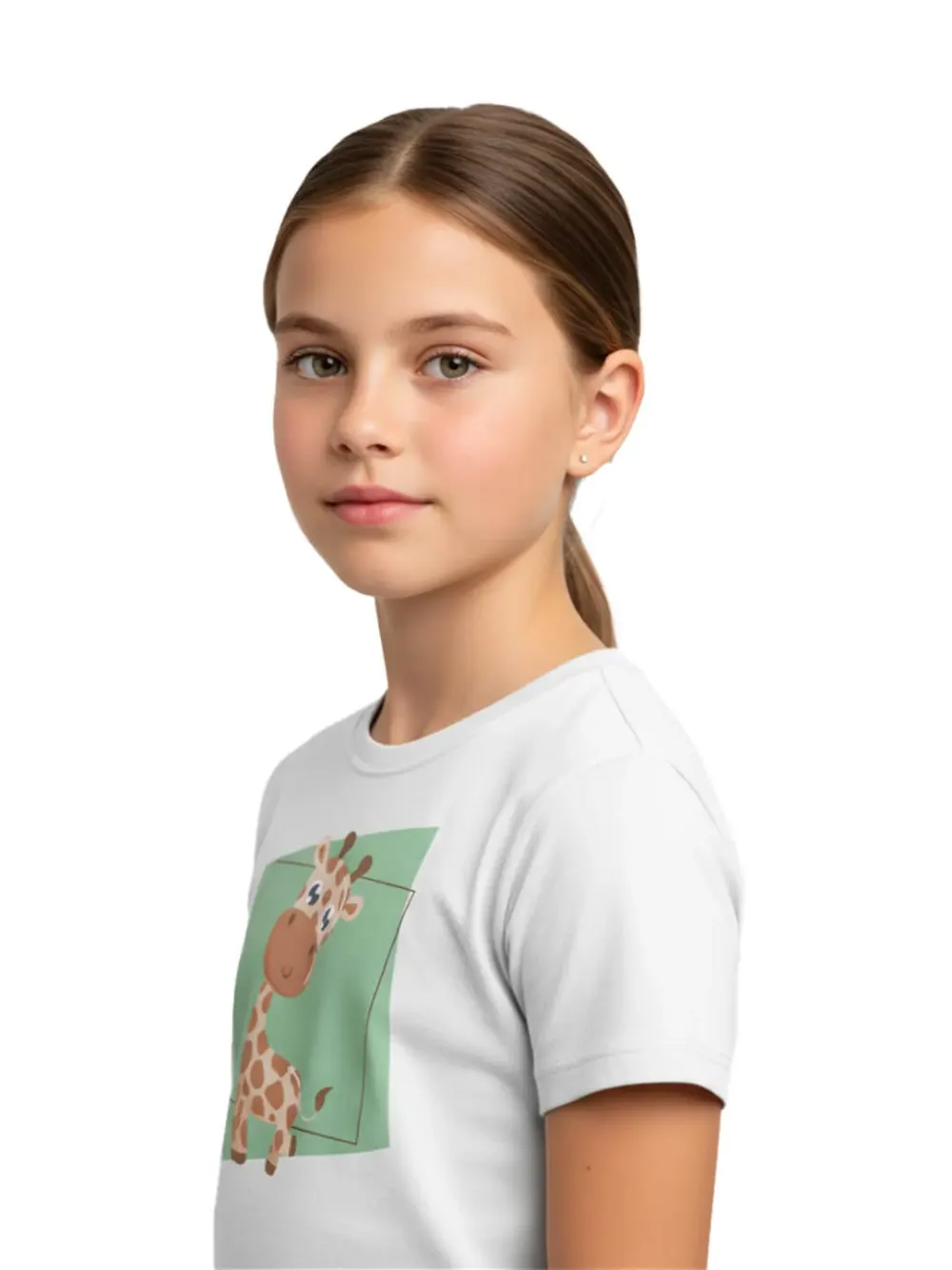 Tshirt for Kids Giraffe 2-6Y Amazing Fun Tee, side view