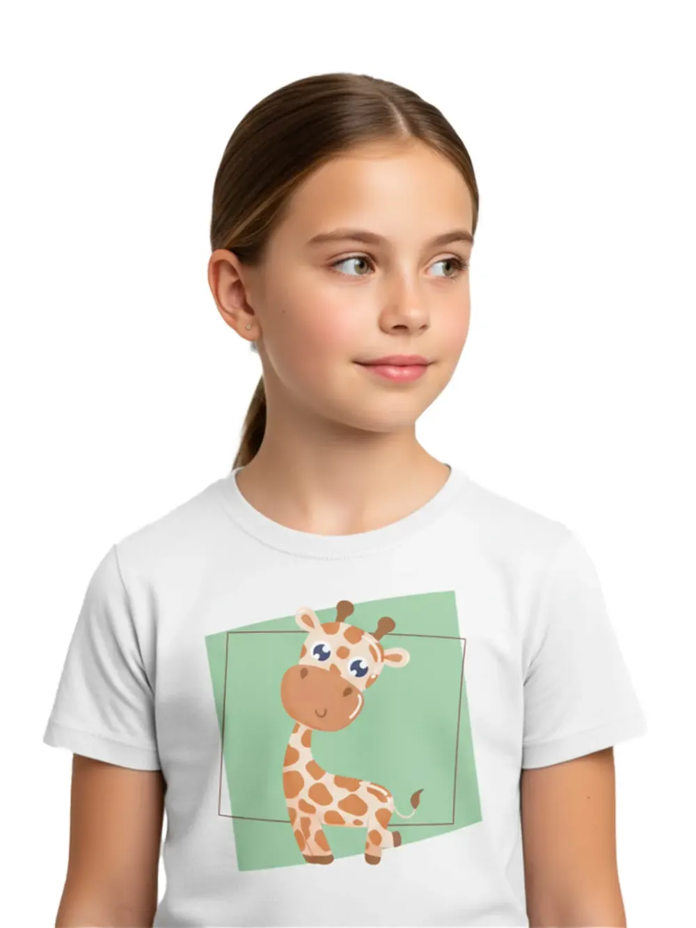 Tshirt for Kids Giraffe 2-6Y Amazing Fun Tee, full outfit view