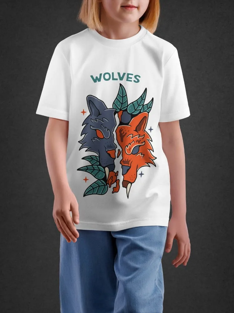 Tshirt For Boys, Tshirt for Boys Wolves 11-16Y Fierce Tee by LAMBLILY